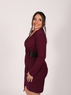 Robe courte blazer à paillette Actuel - violet