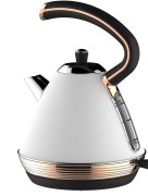 Bouilloire EDS 1,7 L, blanc / couleur or rose 2200W