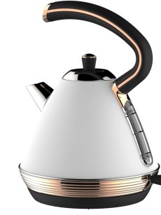 Bouilloire EDS 1,7 L, blanc / couleur or rose 2200W
