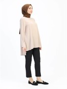 Pantalon poche double boutonnage -Noir 5151