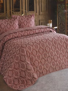 couvre lit 2 personnes Ipekce Maria - rose 