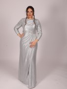 Robe longue - gris