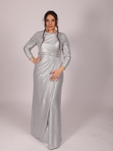 Robe longue - gris