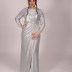 Robe longue - gris
