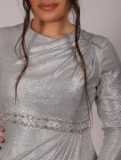 Robe longue - gris