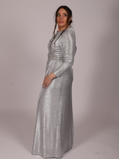 Robe longue - gris
