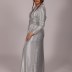 Robe longue - gris