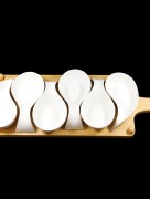 Service de bol avec plateau bambou Almina AL-7176