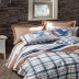 Ensemble de housse de couette 2 personnes Masculine Danilo marron