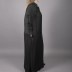 Abaya noir  à motif  Doque 