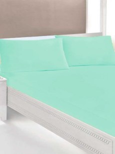 Drap housse élastique coton Ipekce 100x200cm - blanc