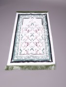 Tapis de prière velours en cuir - vert 