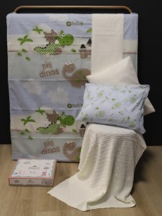 Ensemble de housse de couette avec couverture Dino 1 personne Ipekce home 