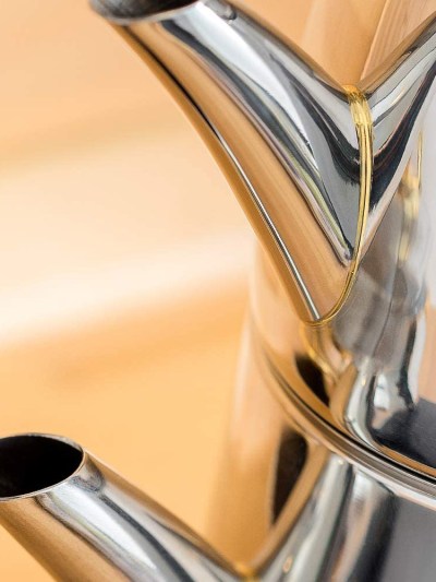 Amboss Diamond Théière, Couleur de Manche Or, En inox, Fond en Acier, 1,2 L de Thé, 1,8 L D'eau