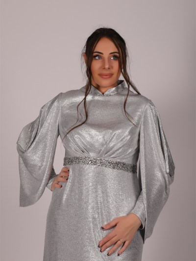 Robe longue chic - argent 
