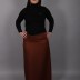 Jupe simple Uzunlar - marron 
