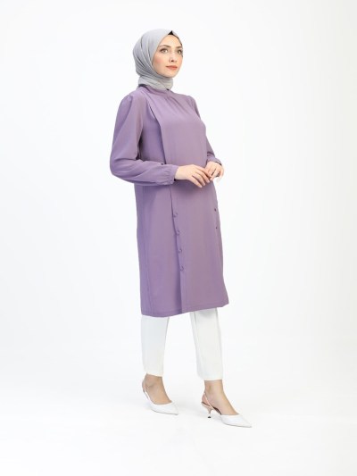 Tunique à double boutonnage 1537 - violet 