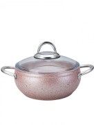 Batterie de cuisine 7 pièces en granit Bio Karaca Avanos Rose