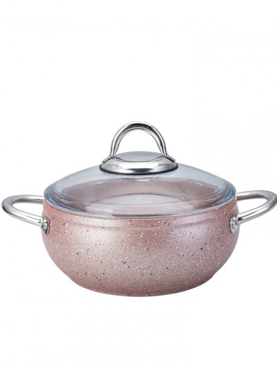 Batterie de cuisine 7 pièces en granit Bio Karaca Avanos Rose
