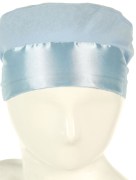 Bonnet satin - bleu clair