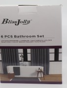 Ensemble d'accessoires de salle de bain 6 pièces BlissJolly