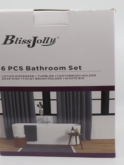 Ensemble d'accessoires de salle de bain 6 pièces BlissJolly