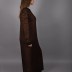 Robe longue à motif Hesna - orange/noir