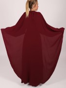 Robe longue cape Garize - violet