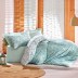 Ensemble de housse de couette 2 personne Cotton Box Semelle minimale Menthe