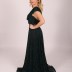 Robe en velours - noir/vert 