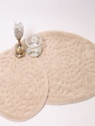 Tapis de bain Ipekce yakamoz 2 pièces - rose pâle