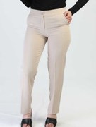Pantalon poche simple bouton - taupe 5153T