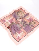 Foulard carré - multicolore rose pâle
