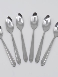 Cuillère à thé acier inoxyde 6 pièces 