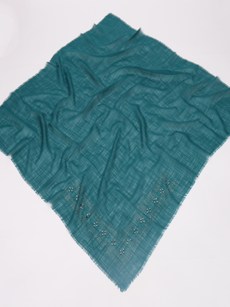 Foulard  carré à strass - vert