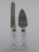 2 pcs / ensemble Personnalisé De Mariage Gâteau Couteau En Acier Inoxydable Spatule Décoration Outils Fête D'anniversaire Décor 