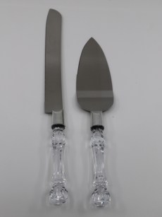 2 pcs / ensemble Personnalisé De Mariage Gâteau Couteau En Acier Inoxydable Spatule Décoration Outils Fête D'anniversaire Décor 