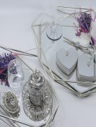 Service à café et plateau pour alliance mariée -set complet argenté