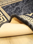 Tapis 80X150cm Rixos lavable antidérapant  noir/or X-0066