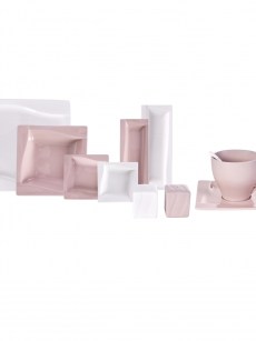 Karaca Rosalie Ensemble petit déjeuner 32 pièces carré