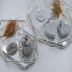 Service à café et plateau pour alliance mariée -set complet argenté