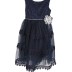 Robe à strass White angel - bleu marine 