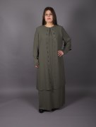 Ensemble robes détail avec strass Berre - kaki