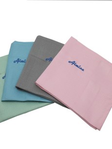 Chiffons de nettoyage à sec Almina Premium Lot de 4 chiffons en microfibre 