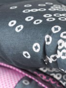 Ensemble de housse de couette 1 personne Miabella - rose/gris