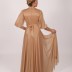 Robe longue à col bateau Garize - beige