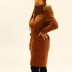 Manteau mi-long simple - marron