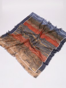 Foulard carré - multicolore crème