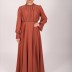 Robe longue élégante Garize - cuivre