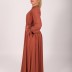 Robe longue élégante Garize - cuivre